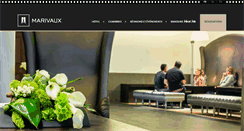 Desktop Screenshot of hotelmarivaux.be